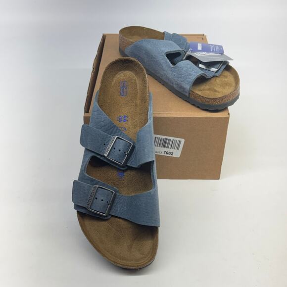 Birkenstock Mens Arizona Soft Footbed Blue Sandal Size 44 US -11 New Without Box main image 4